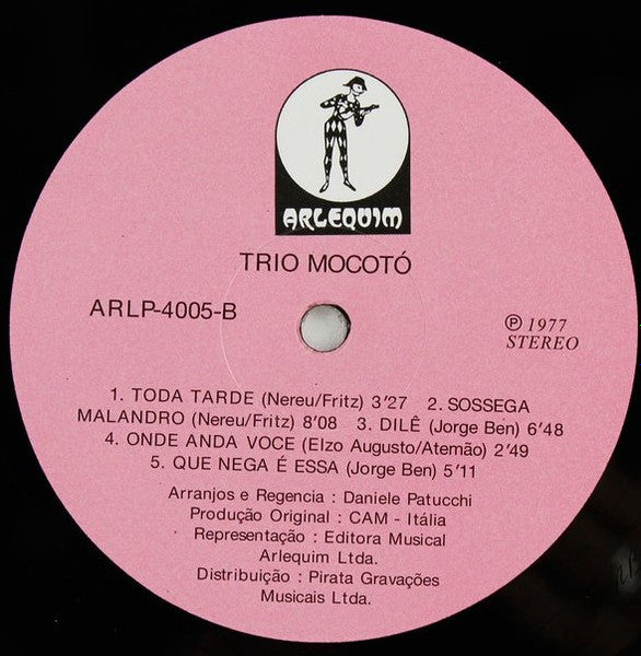 Trio Mocotó : Trio Mocotó (LP, Album, RE, RM)