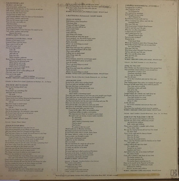 Ars Nova (3) : Ars Nova (LP, Album, Mon)
