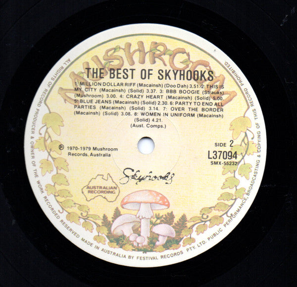 Skyhooks : The Best Of Skyhooks (LP, Comp)