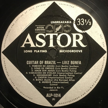 Luiz Bonfá : O Violao De Luiz Bonfa (LP, Album)