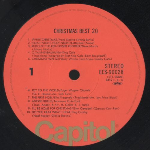 Various : Christmas Best 20 (LP, Comp)