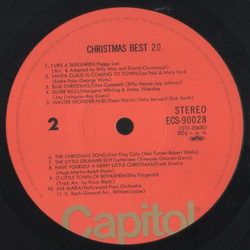 Various : Christmas Best 20 (LP, Comp)