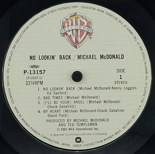 Michael McDonald : No Lookin' Back (LP, Album)
