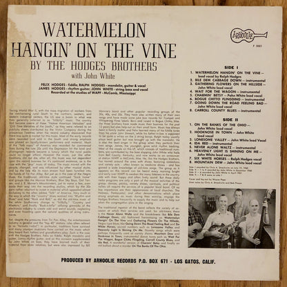Hodges Brothers* : Watermelon Hangin' On The Vine (LP, Album)