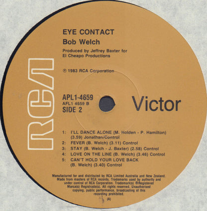 Bob Welch : Eye Contact (LP, Album)