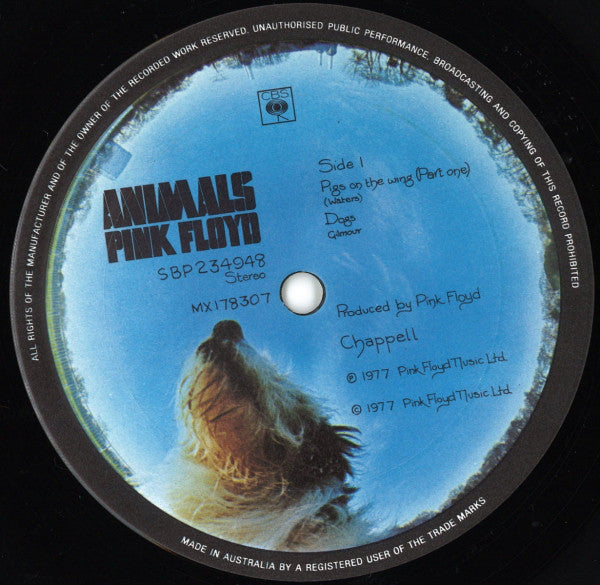 Pink Floyd : Animals (LP, Album, Gat)
