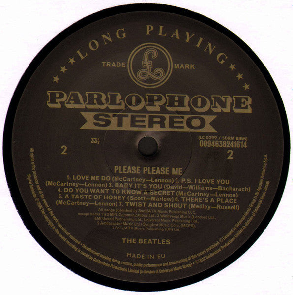 The Beatles : Please Please Me (LP, Album, RE, RM, RP, 180)