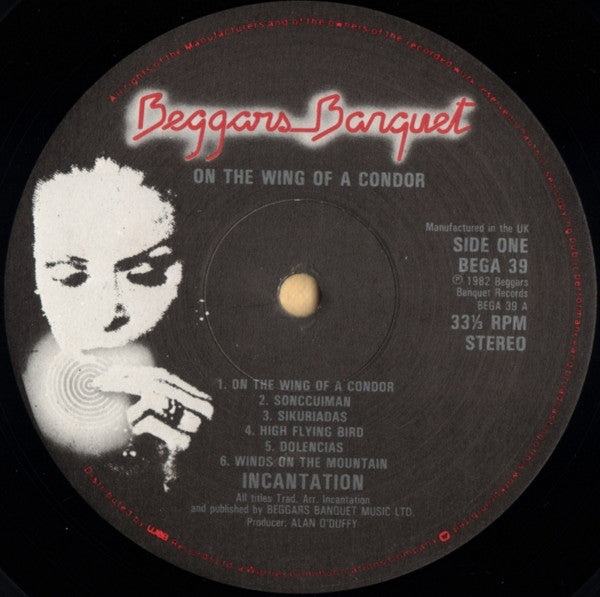 Incantation (2) : On The Wing Of A Condor (LP, Album)