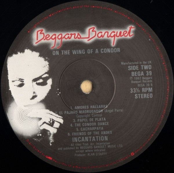 Incantation (2) : On The Wing Of A Condor (LP, Album)