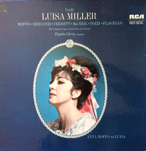 Giuseppe Verdi - Anna Moffo, Carlo Bergonzi, Shirley Verrett, Cornell MacNeil, Giorgio Tozzi, Ezio Flagello, RCA Italiana Opera Orchestra and RCA Italiana Opera Chorus, Fausto Cleva : Luisa Miller (3xLP, RE + Box)