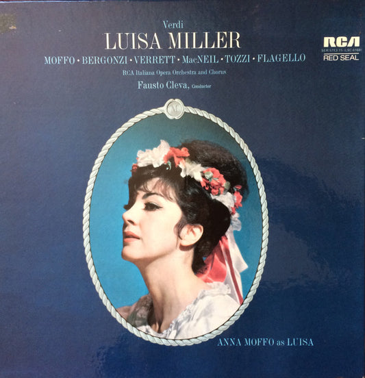 Giuseppe Verdi - Anna Moffo, Carlo Bergonzi, Shirley Verrett, Cornell MacNeil, Giorgio Tozzi, Ezio Flagello, RCA Italiana Opera Orchestra and RCA Italiana Opera Chorus, Fausto Cleva : Luisa Miller (3xLP, RE + Box)