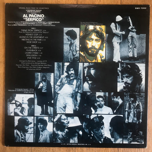 Mikis Theodorakis : Serpico (Original Music From The Soundtrack) (LP, Album)