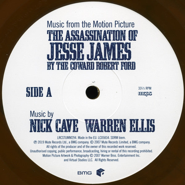 Nick Cave & Warren Ellis : The Assassination Of Jesse James By The Coward Robert Ford (Music From The Motion Picture) (LP, Album, Ltd, RM, Bro)