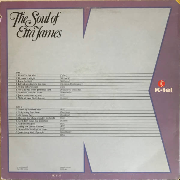 Etta James : The Soul Of Etta James (LP, Comp)