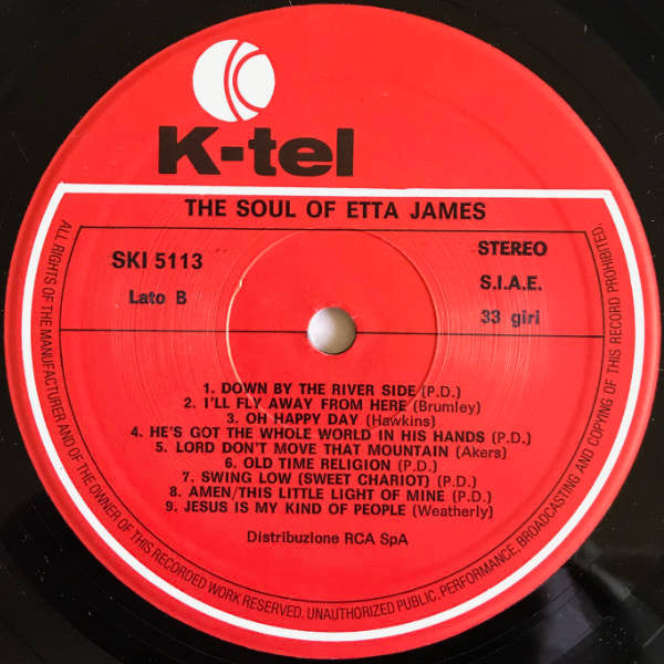 Etta James : The Soul Of Etta James (LP, Comp)
