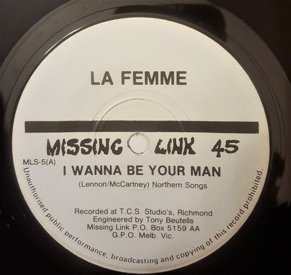 La Femme (2) : Chelsea Kids / I Wanna Be Your Man (7", Single)