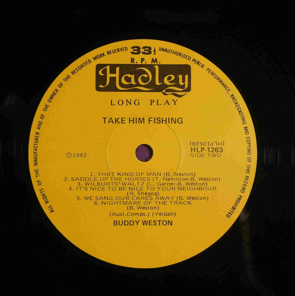 Buddy Weston (2) : Take Him Fishing (LP, Album)