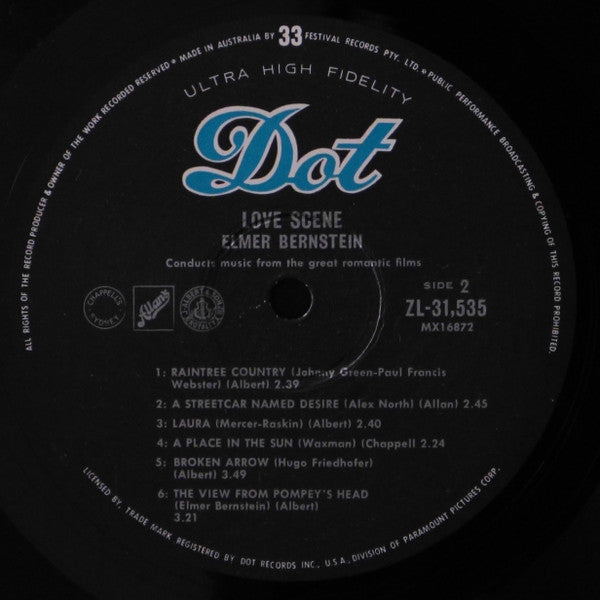 Elmer Bernstein : Love Scene (LP, Album, Mono)
