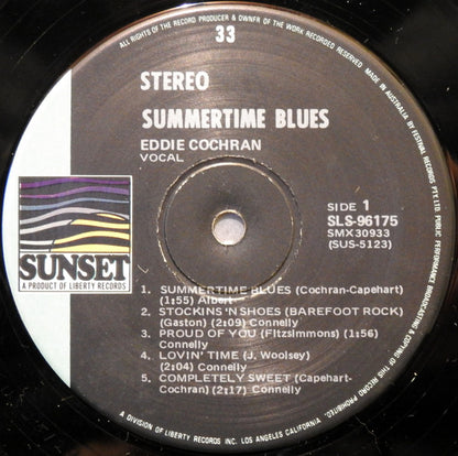 Eddie Cochran : Summertime Blues (LP, Comp)