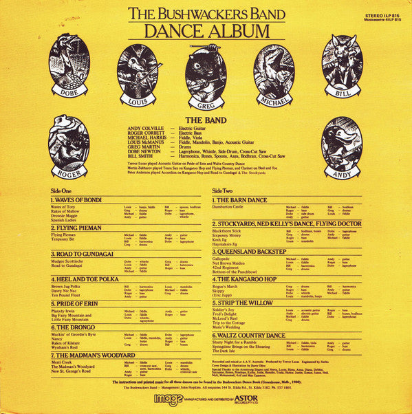 The Bushwackers Band* : Dance Album (LP, Album)