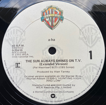 a-ha : The Sun Always Shines On T.V. (12")