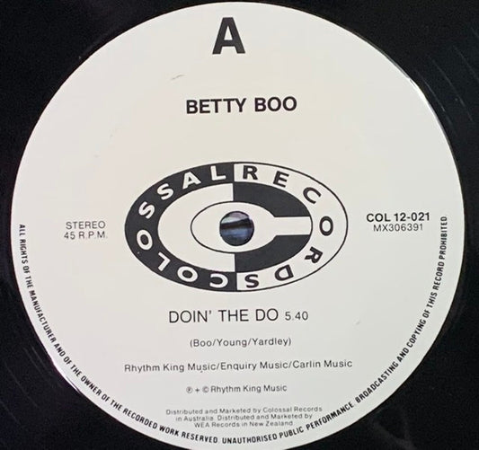 Betty Boo : Doin' The Do (12", Maxi)