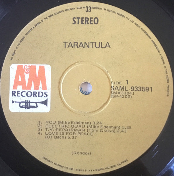 Tarantula (9) : Tarantula (LP, Album)
