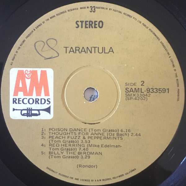 Tarantula (9) : Tarantula (LP, Album)