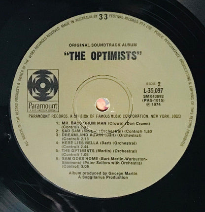 "The Optimists" Orchestra : The Optimists (Original Soundtrack Album) (LP, Album)