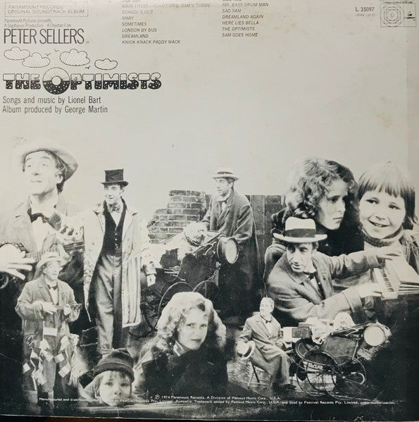 "The Optimists" Orchestra : The Optimists (Original Soundtrack Album) (LP, Album)
