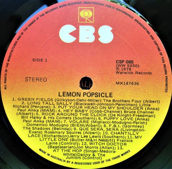 Various : Lemon Popsicle (LP, Comp)
