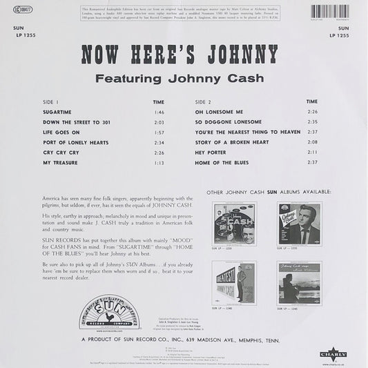 Johnny Cash : Now Here's Johnny Cash (LP, Album, Ltd, RE, RM, Red)