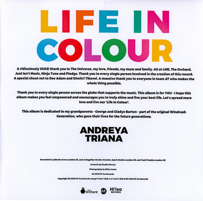 Andreya Triana : Life In Colour (LP, Album, Ltd, Blu)