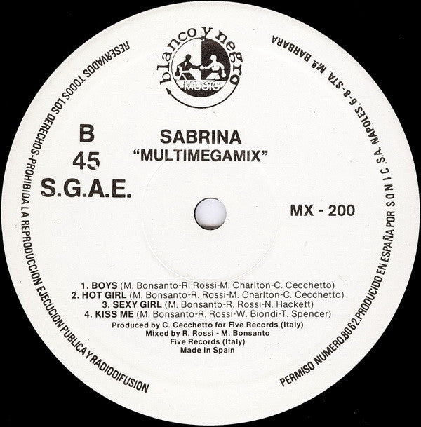 Sabrina : Multimegamix (12")