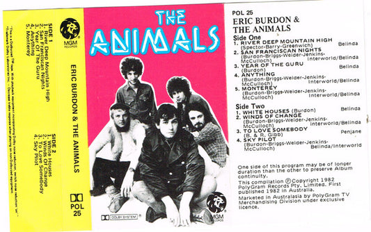Eric Burdon & The Animals : The Animals (Cass, Comp)