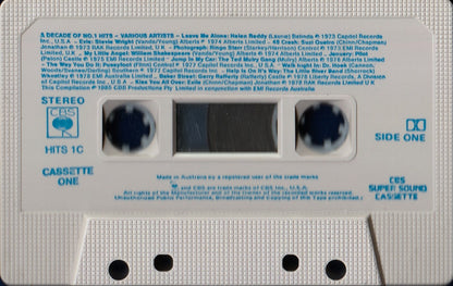Various : A Decade Of No. 1 Hits 74-84 (2xCass, Comp)