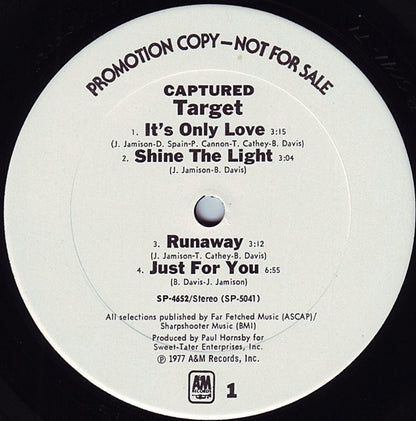 Target (3) : Captured (LP, Album, Promo)