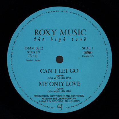 Roxy Music : The High Road (12", MiniAlbum)