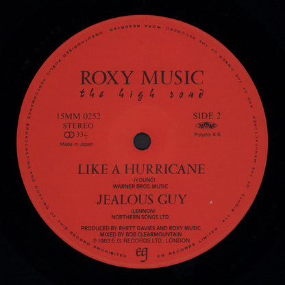 Roxy Music : The High Road (12", MiniAlbum)