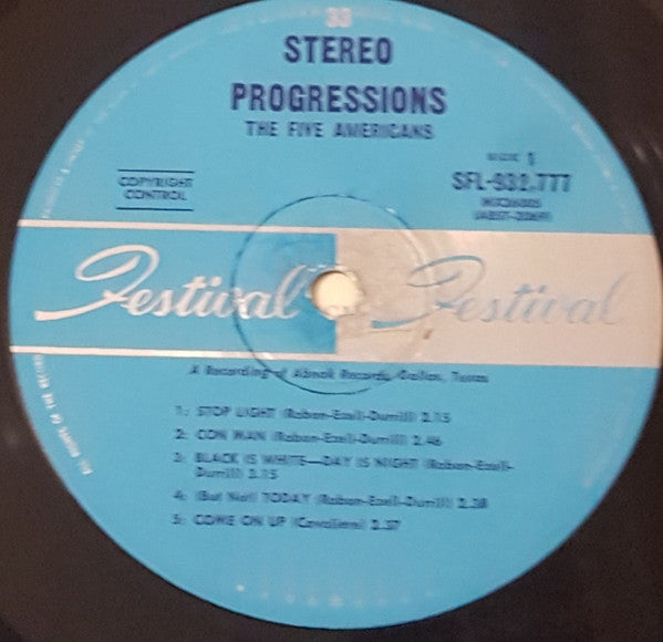 The Five Americans : Progressions (LP, Album)