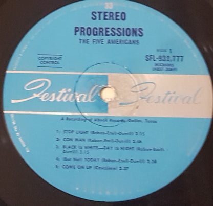 The Five Americans : Progressions (LP, Album)