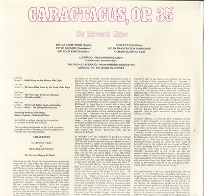 Sir Edward Elgar : Caractacus (2xLP, Album, Quad, Club, Gat)