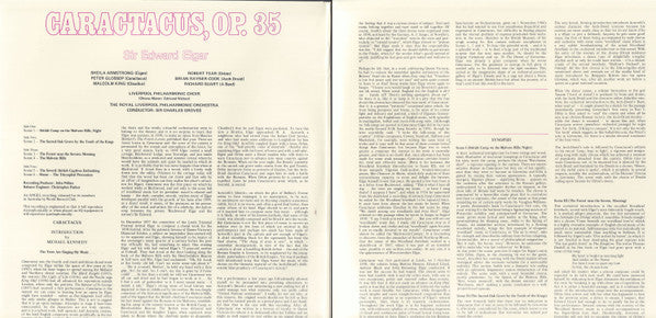 Sir Edward Elgar : Caractacus (2xLP, Album, Quad, Club, Gat)