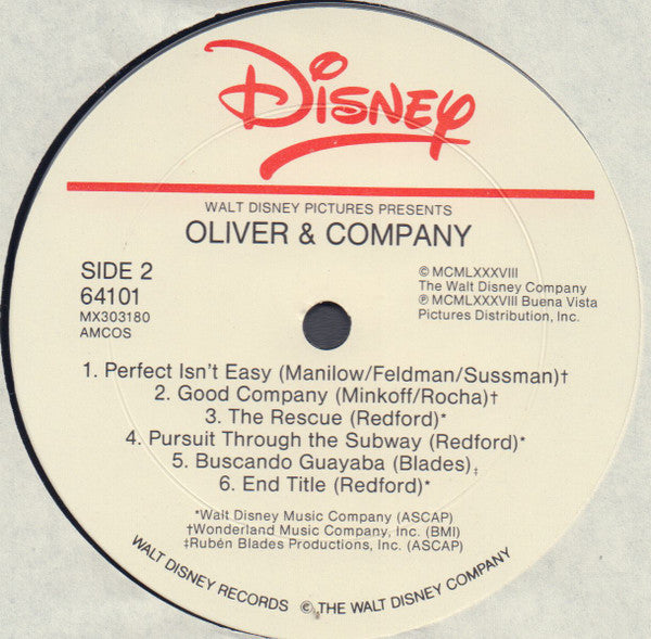 Various : Oliver & Company  (LP, Album)