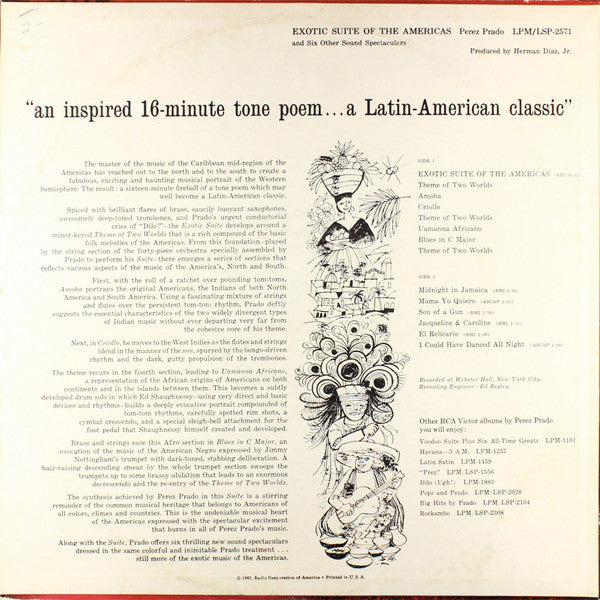 Perez Prado And His Orchestra : Exotic Suite Of The Americas (LP, Album)