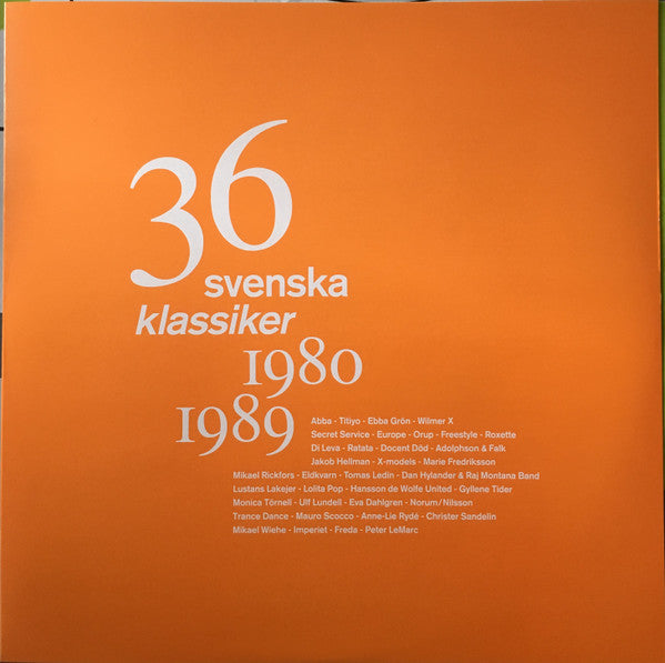 Various : 36 Svenska Klassiker 1980-1989 (3xLP, Comp)