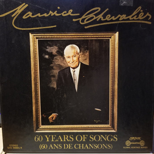 Maurice Chevalier : 60 Years Of Songs = 60 Ans De Chansons (4xLP, Album, Comp, Mono, box)