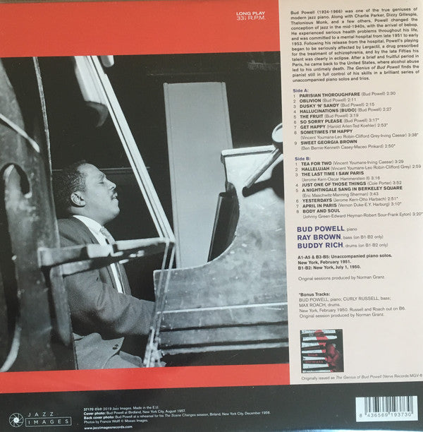 Bud Powell : The Genius Of Bud Powell (LP, Album, Dlx, Ltd, RE, Gat)