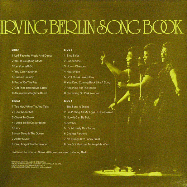 Ella Fitzgerald : Sings The Irving Berlin Songbook (2xLP, Gat)