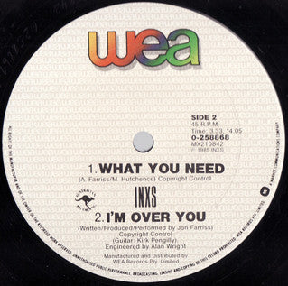 INXS : What You Need (Extended Mix) (12", Maxi)